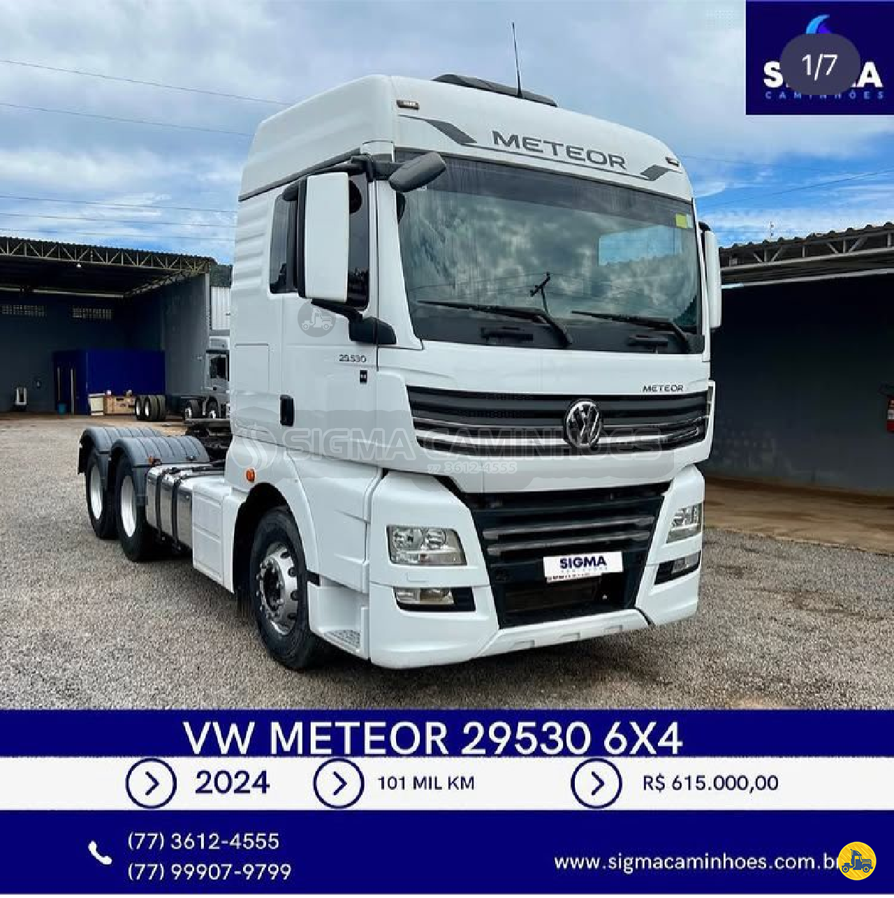 CAMINHAO VOLKSWAGEN VW 29530 Cavalo Mecânico Cavalo 6x4 Sigma Caminhões BARREIRAS BAHIA BA